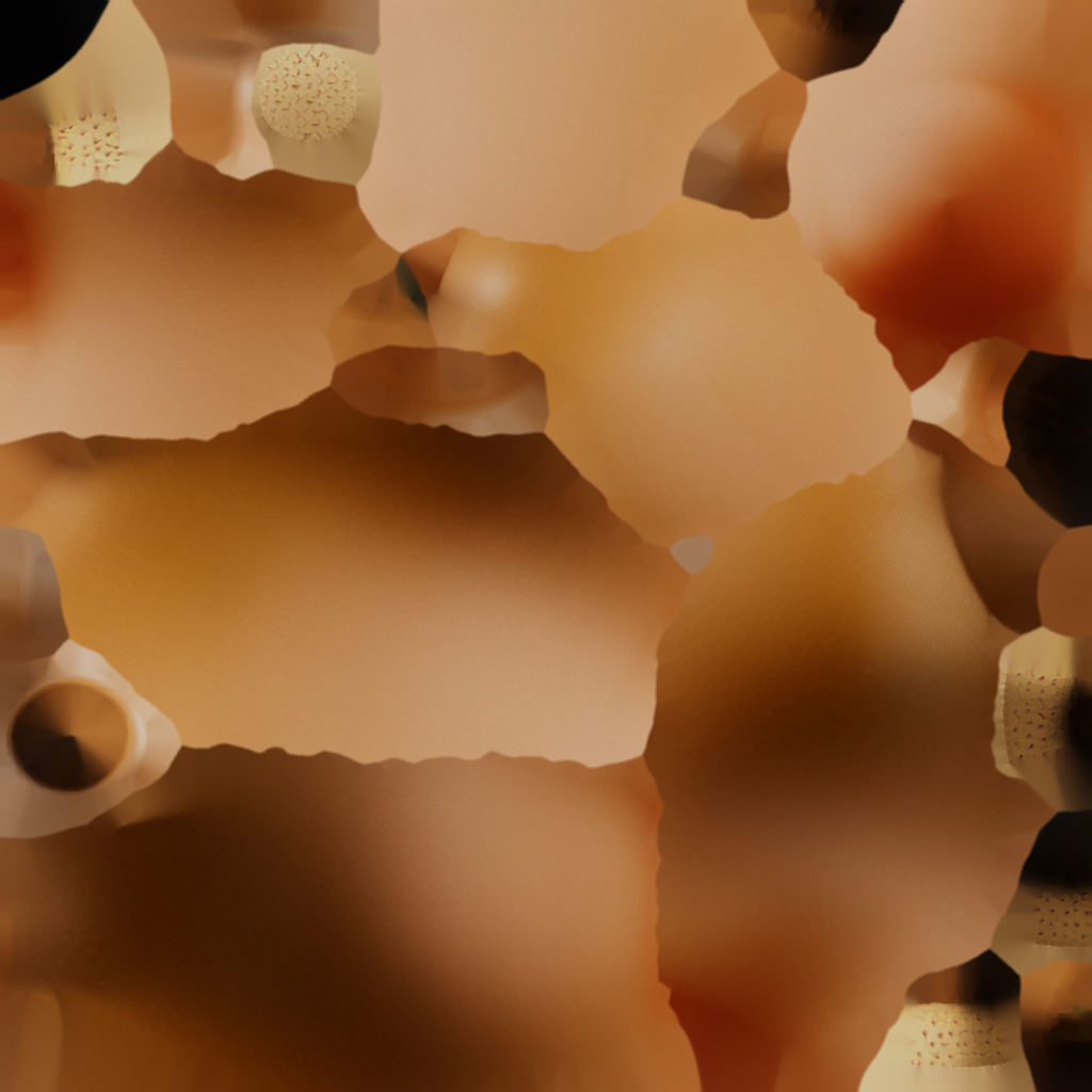 Round Terracotta Flask with Cork Stopper 3D model_6