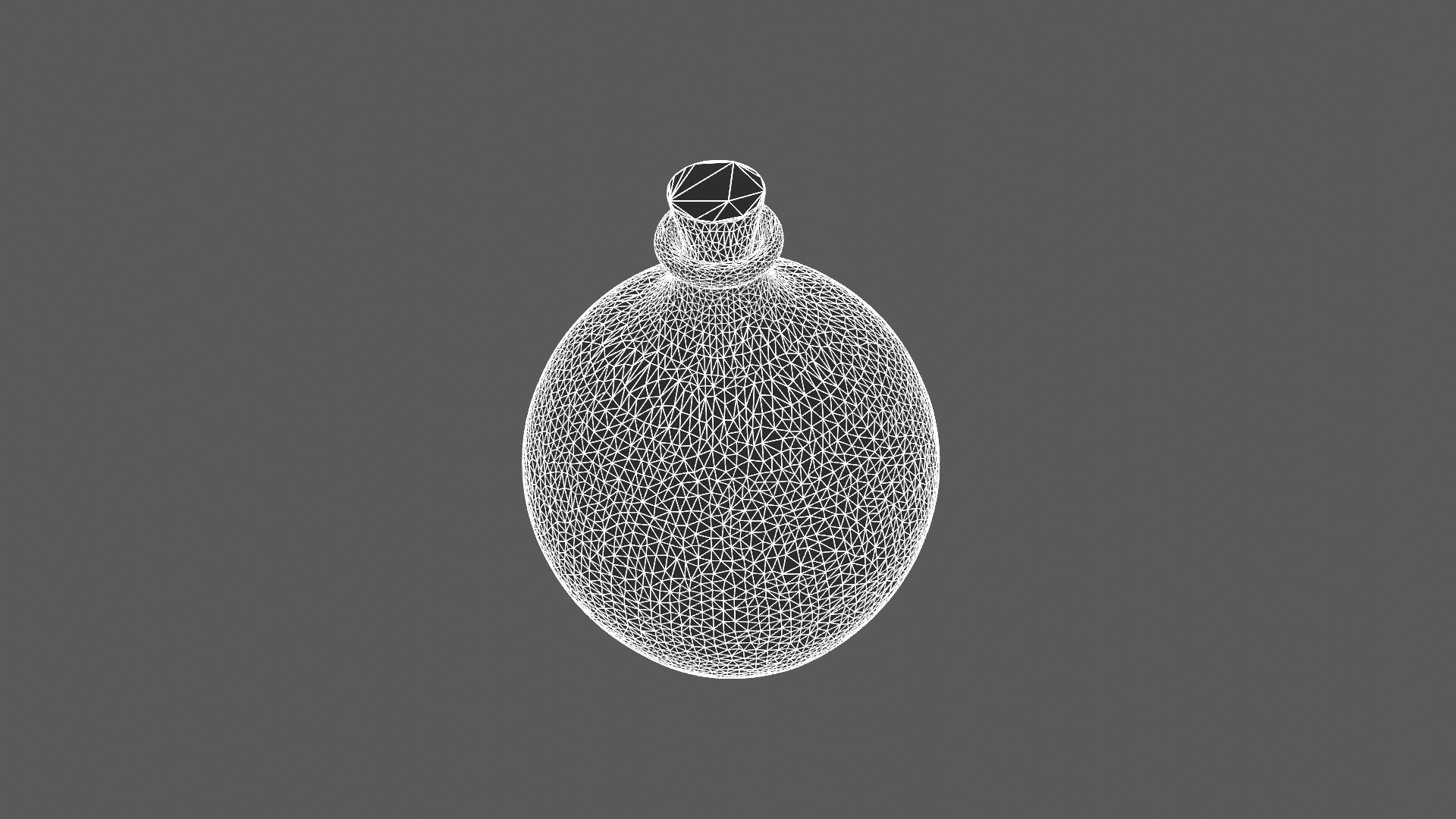 Round Terracotta Flask with Cork Stopper 3D model_11