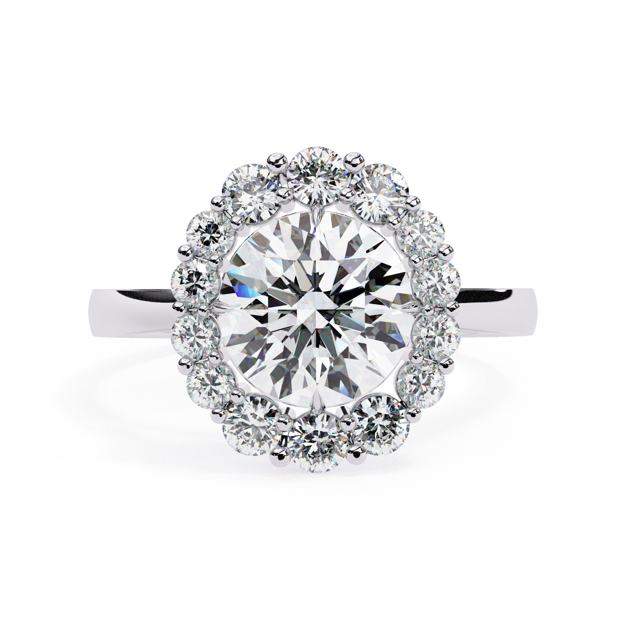 ROUND DIAMOND RING -CAD-163 3D model_3