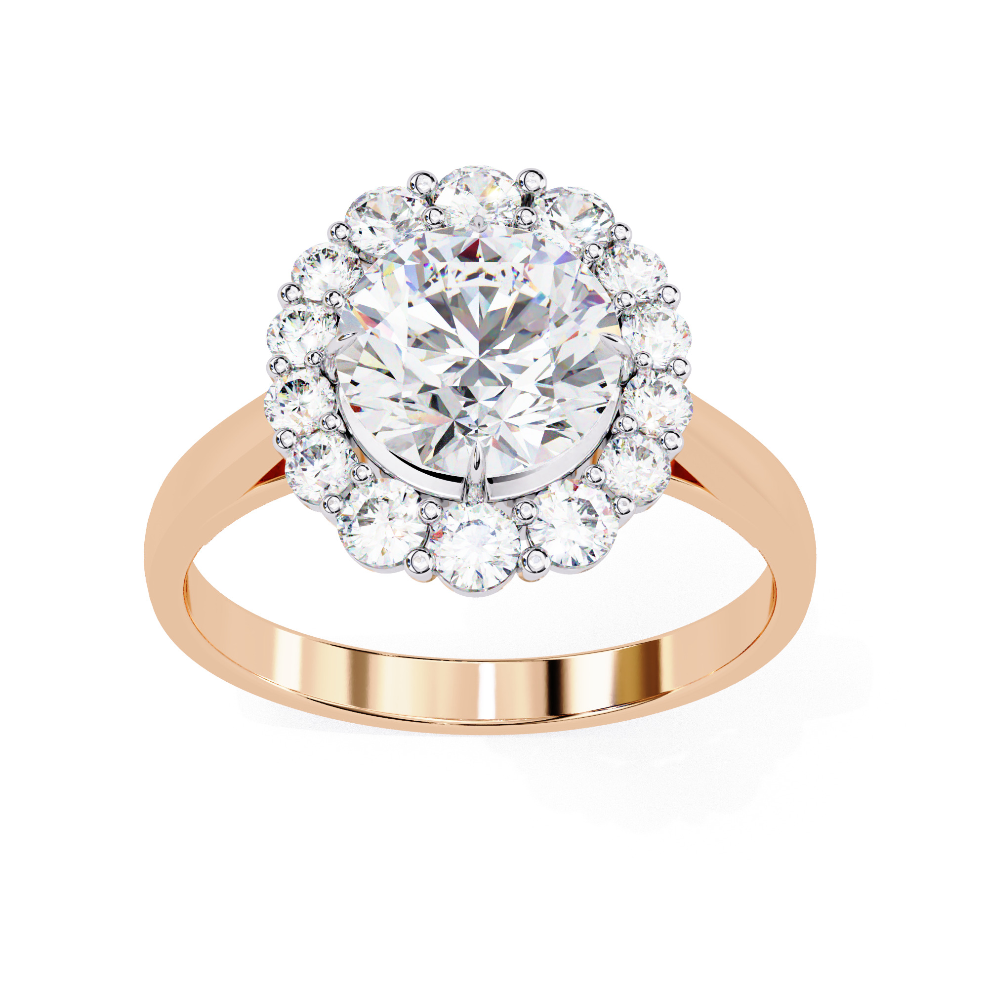 ROUND DIAMOND RING -CAD-163 3D model_2