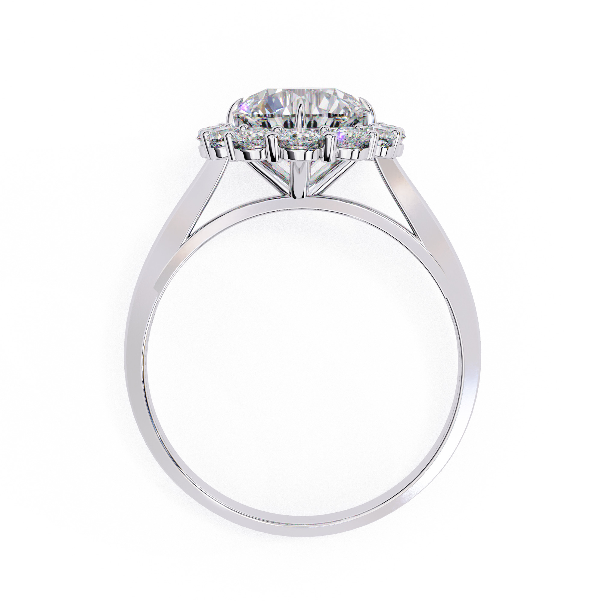 ROUND DIAMOND RING -CAD-163 3D model_6