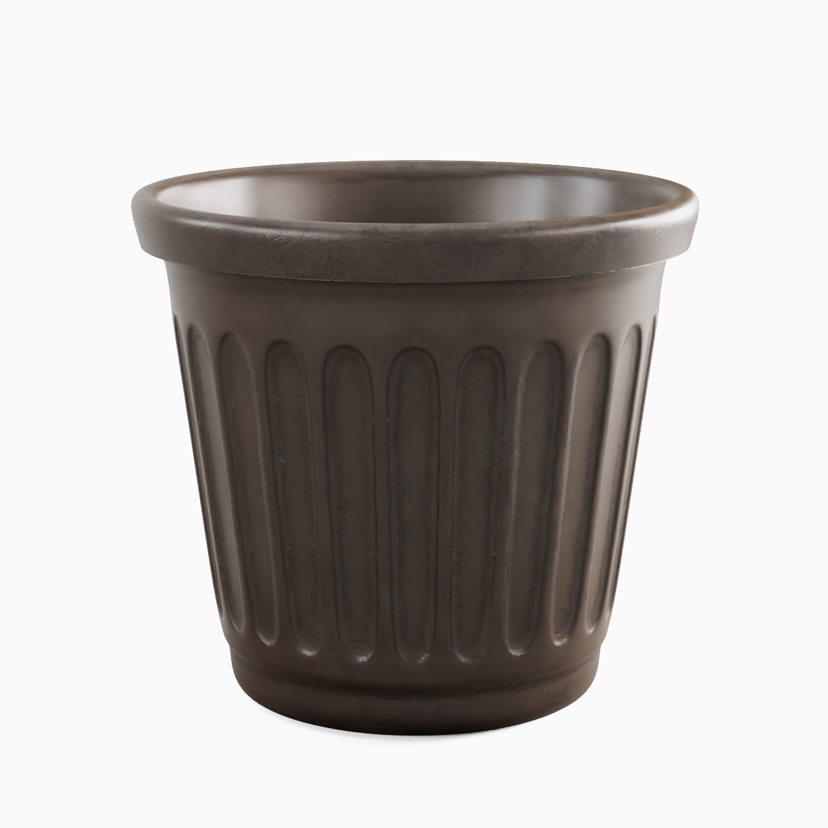 Plastic Flowerpot 01 3D model_2