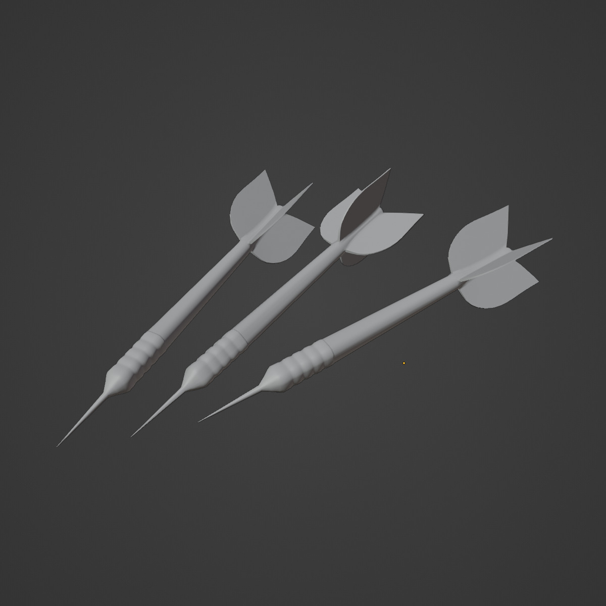 Dart 07 Low-poly 3D model_9