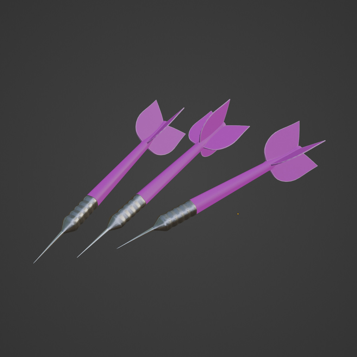 Dart 07 Low-poly 3D model_6