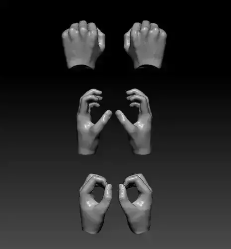 6 hands kit for action figures storm collectibles and macfarlane