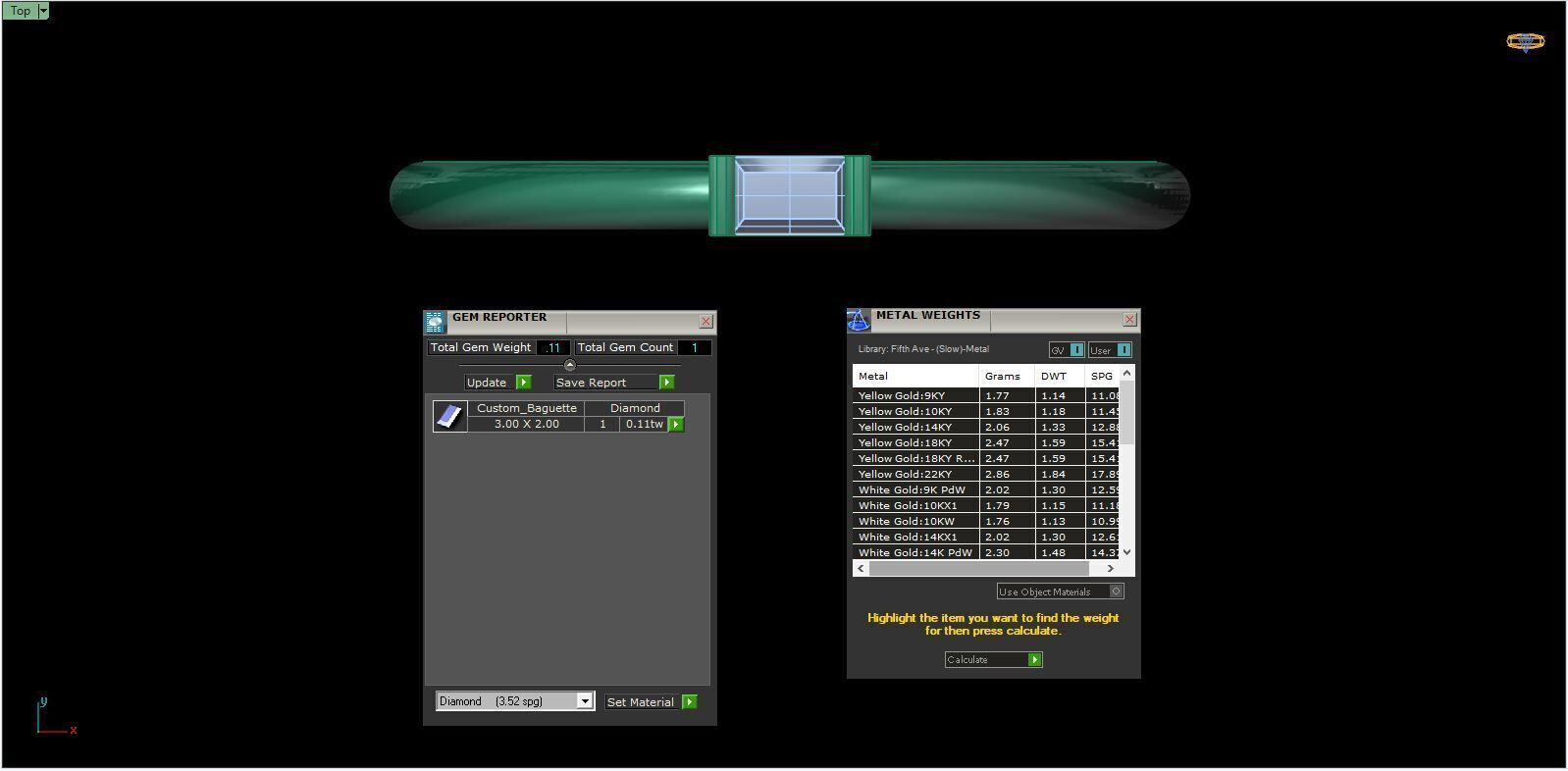 PRINCESS DIAMOND RING -CAD-183 3D model_16