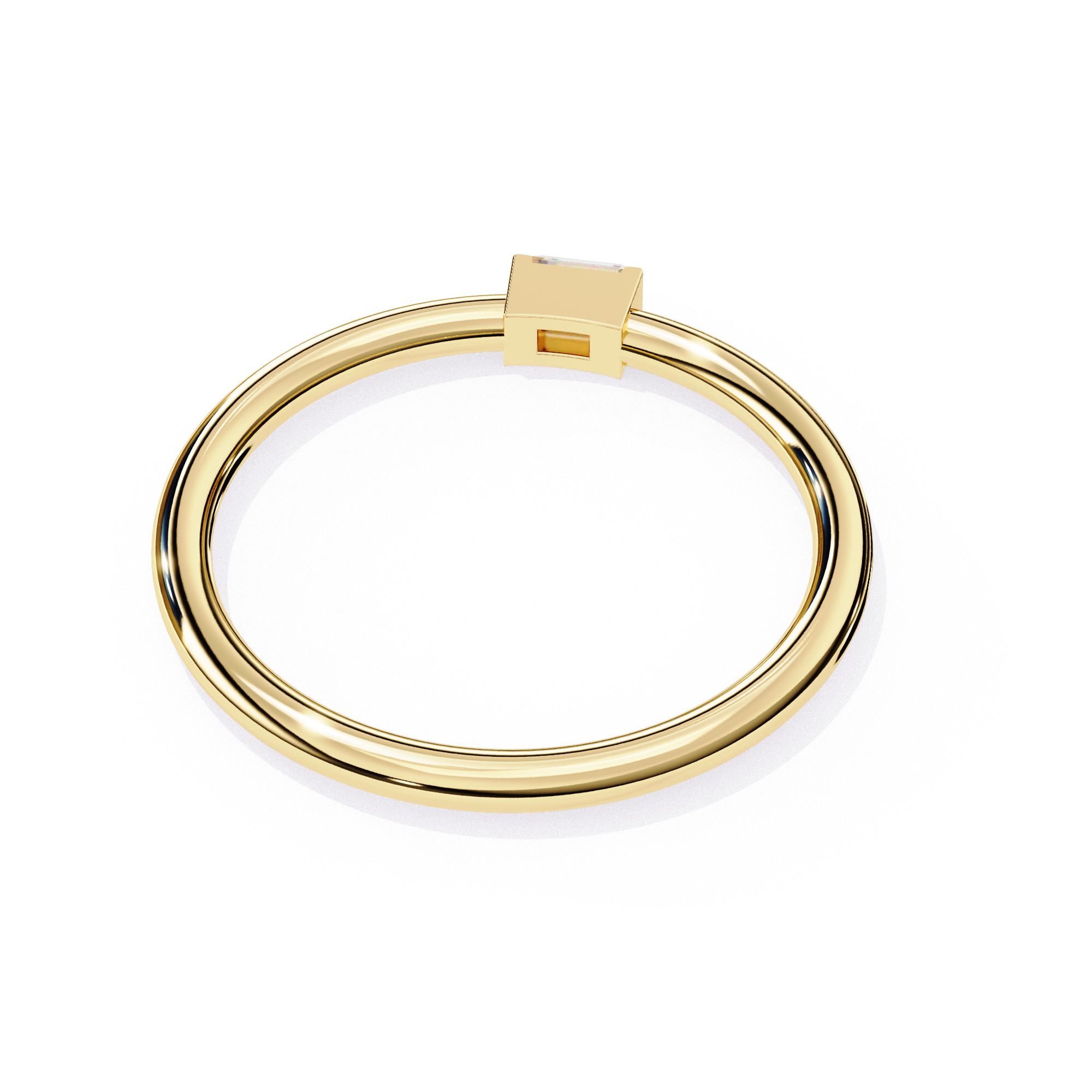 PRINCESS DIAMOND RING -CAD-183 3D model_1