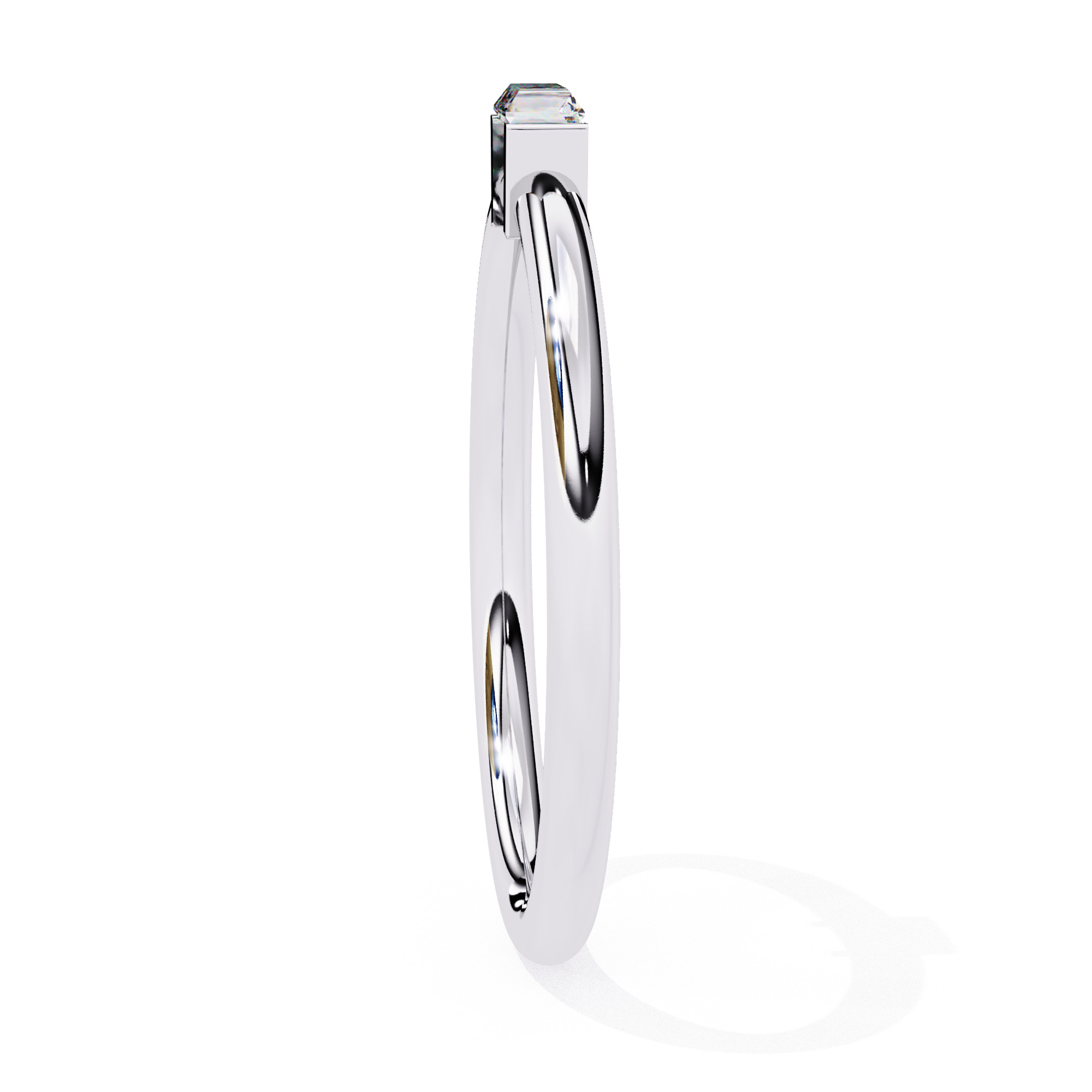 PRINCESS DIAMOND RING -CAD-183 3D model_9