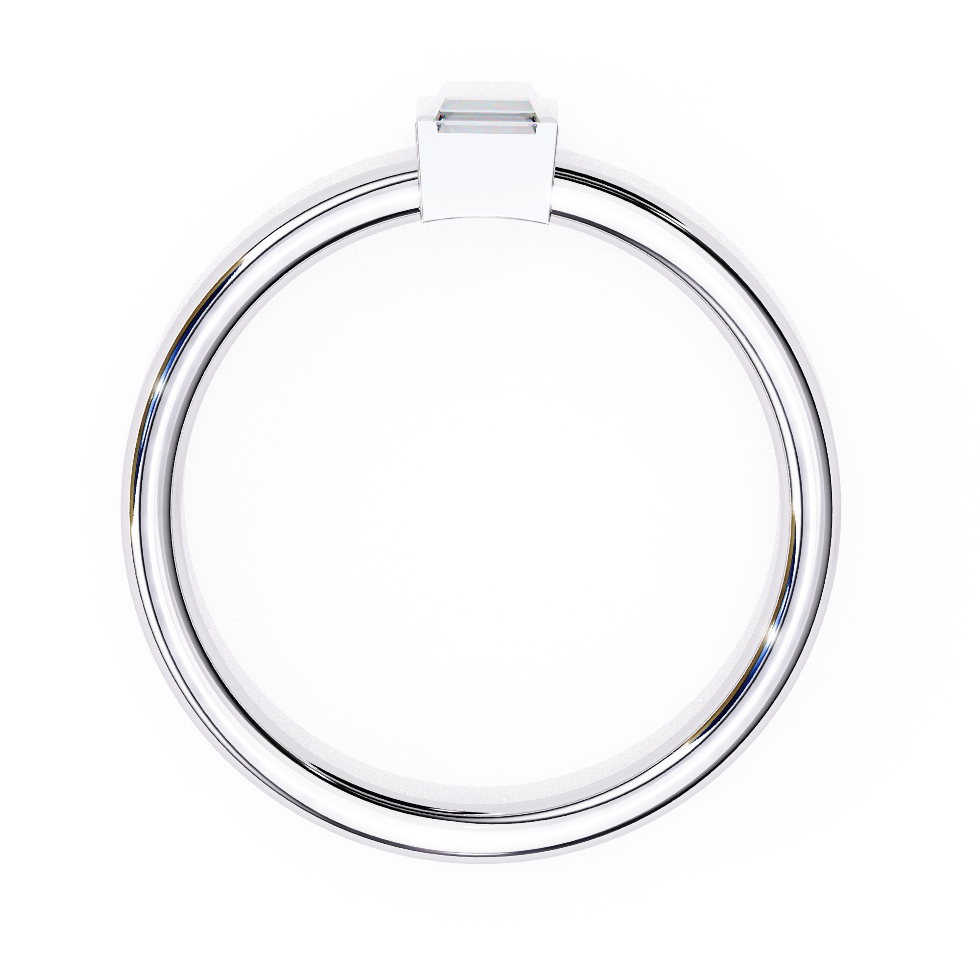 PRINCESS DIAMOND RING -CAD-183 3D model_6