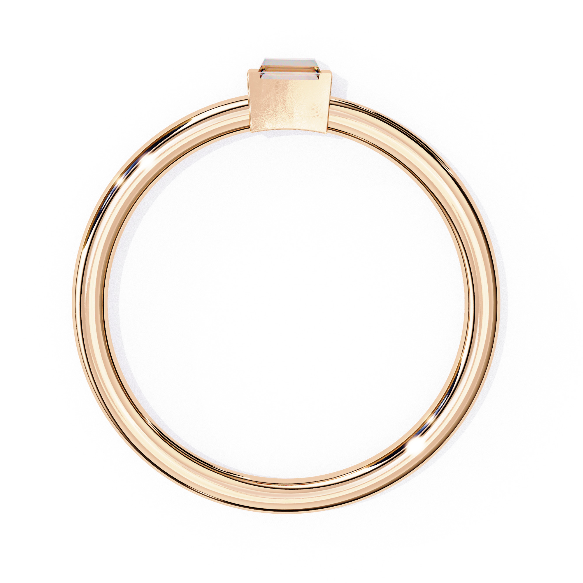 PRINCESS DIAMOND RING -CAD-183 3D model_8