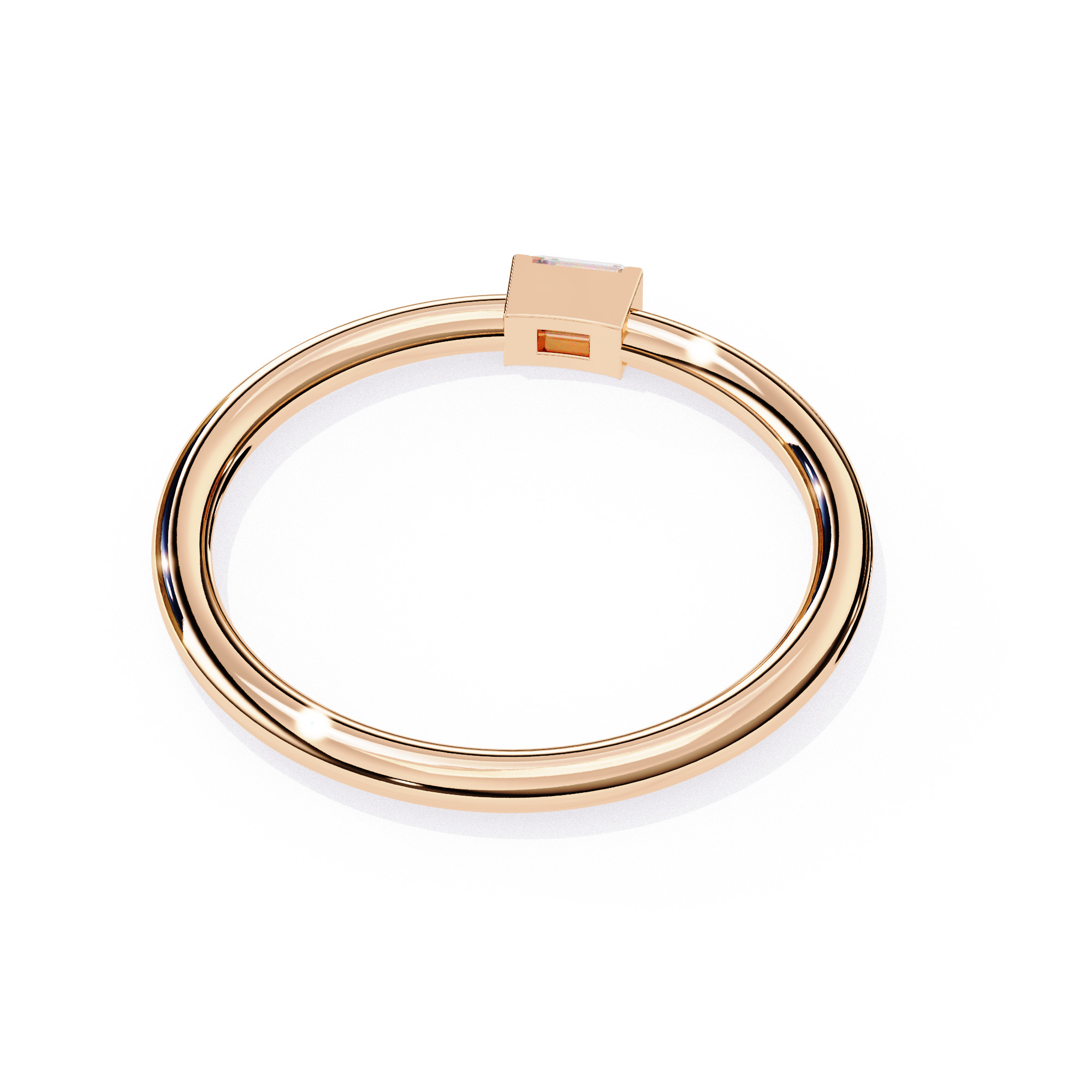 PRINCESS DIAMOND RING -CAD-183 3D model_2