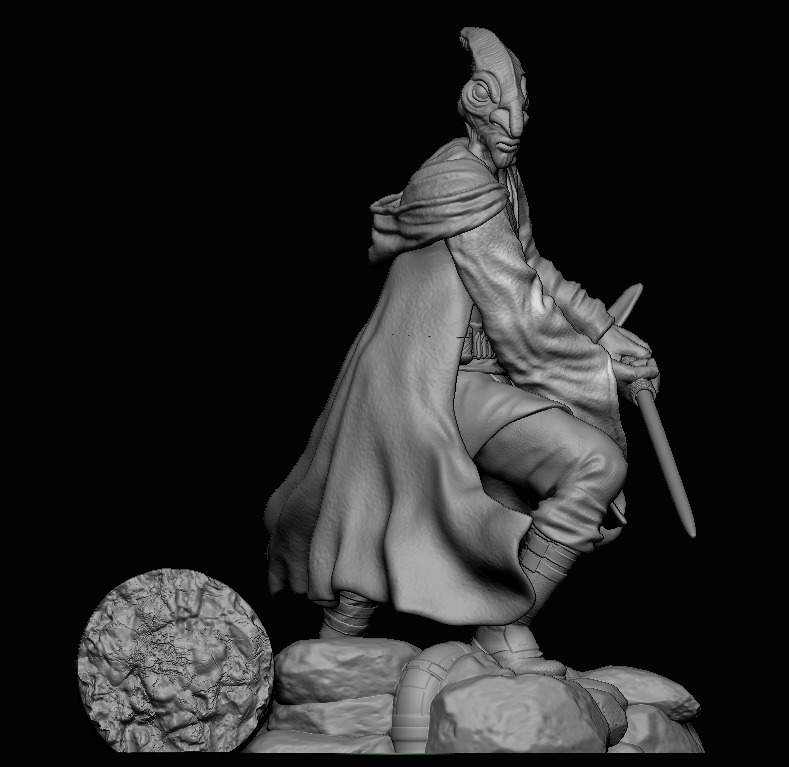 Coleman Trebor - Star Wars Fan Art Statue 3D Print File  3D print model_6