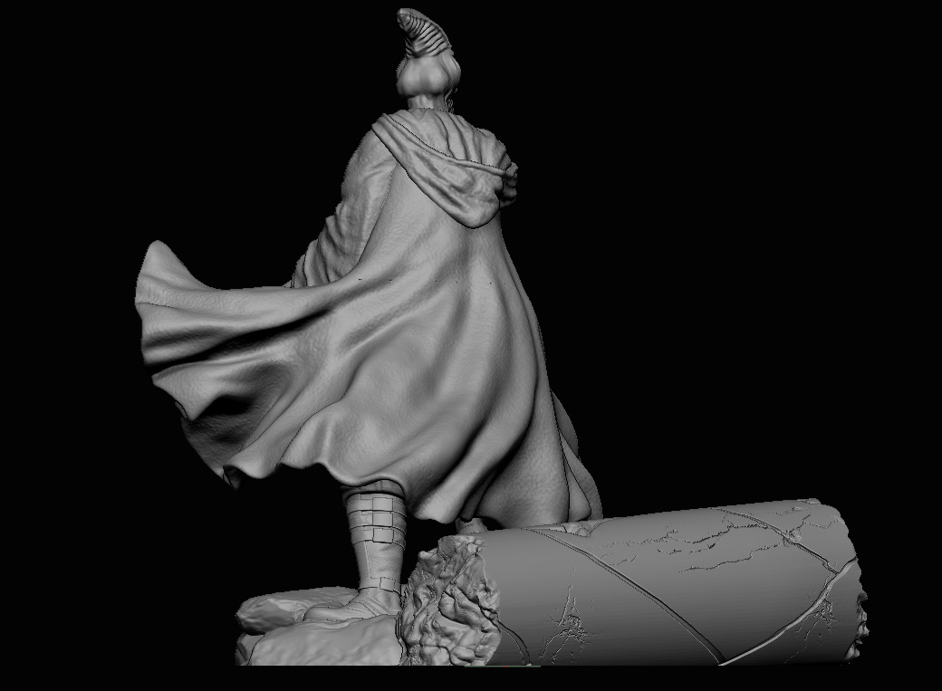 Coleman Trebor - Star Wars Fan Art Statue 3D Print File  3D print model_4