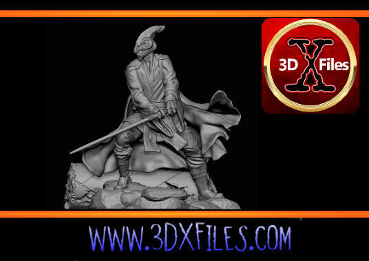 Coleman Trebor - Star Wars Fan Art Statue 3D Print File  3D print model_10