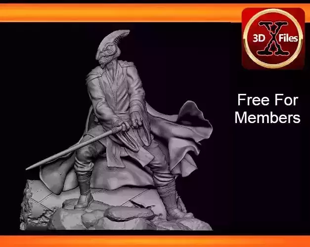 Coleman Trebor - Star Wars Fan Art Statue 3D Print File 