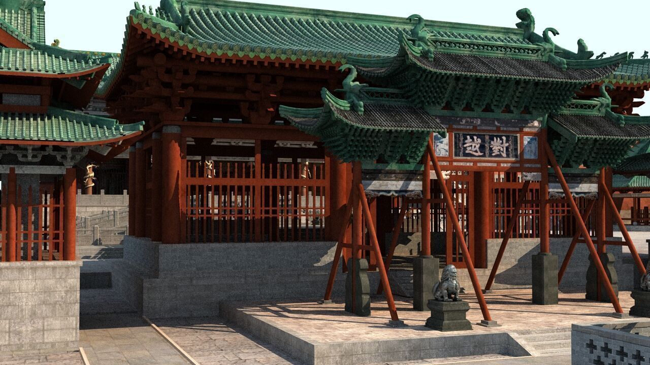 Ancient Chinese architecture 3D model_10