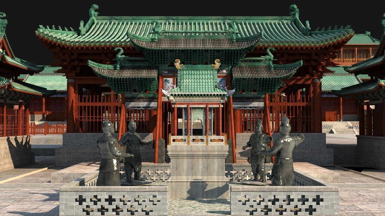 Ancient Chinese architecture 3D model_18