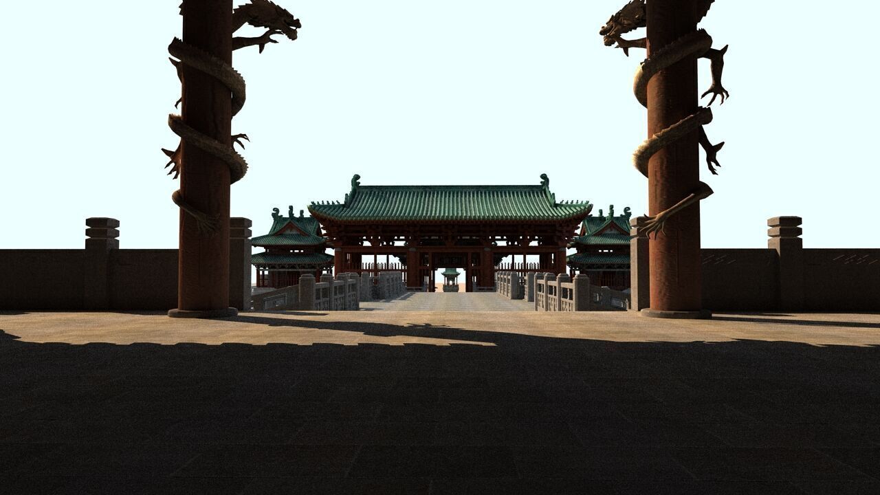 Ancient Chinese architecture 3D model_8