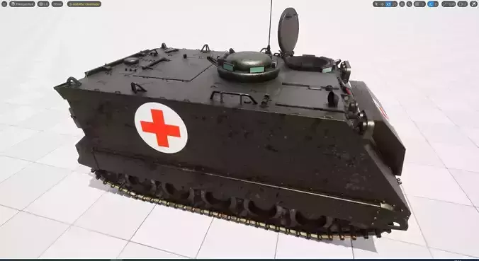 M-113 Medical Carrier 3D model