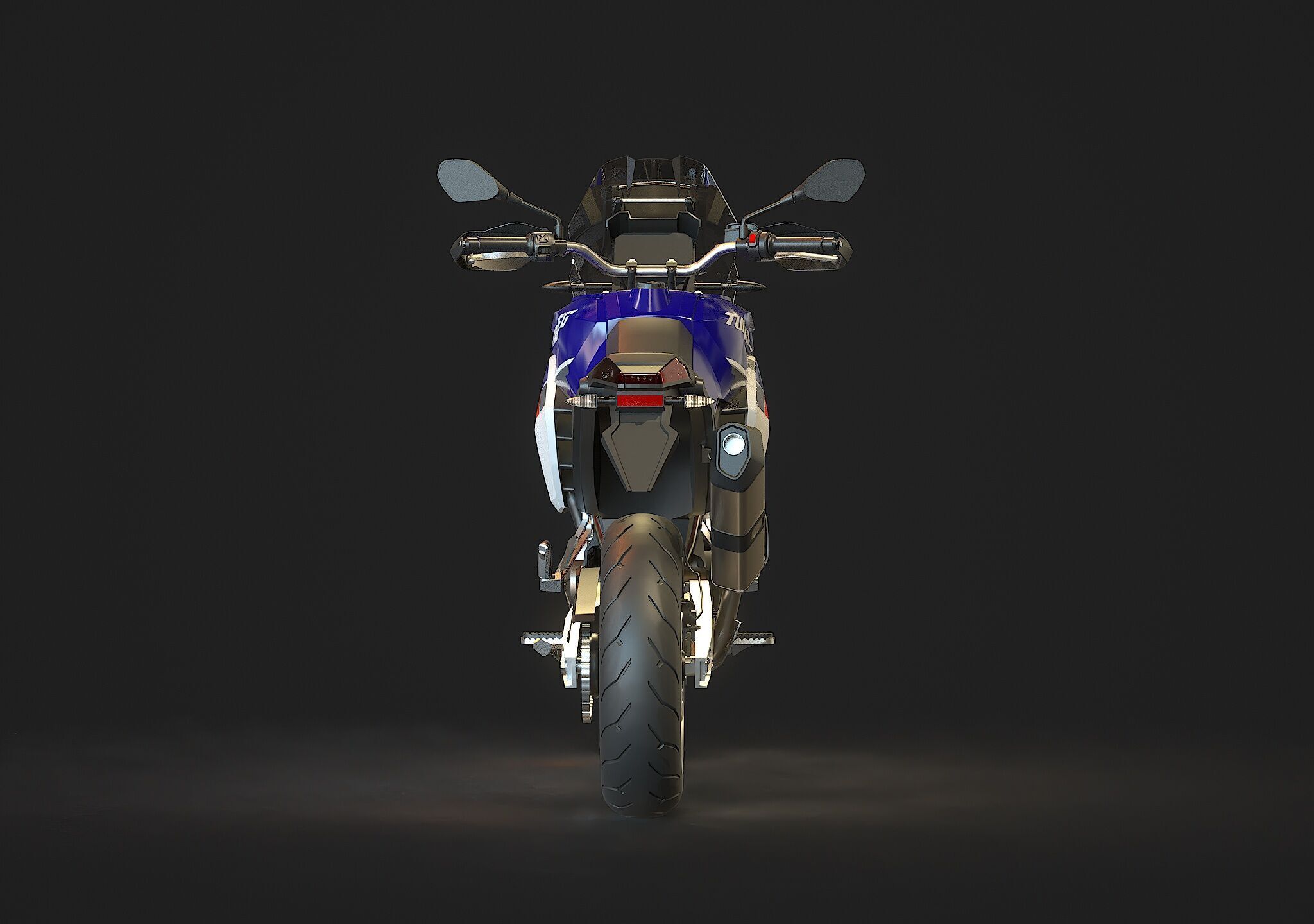 Base model  Aprilia Tuareg 660 2022 3D model_7