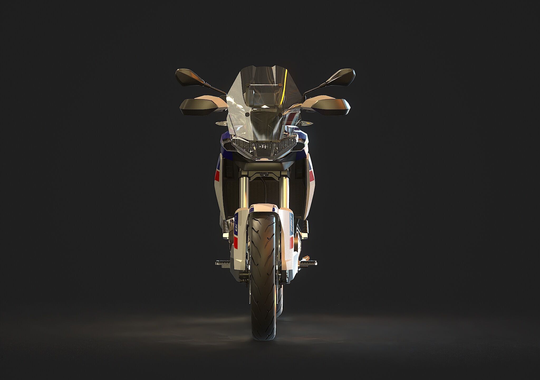 Base model  Aprilia Tuareg 660 2022 3D model_6