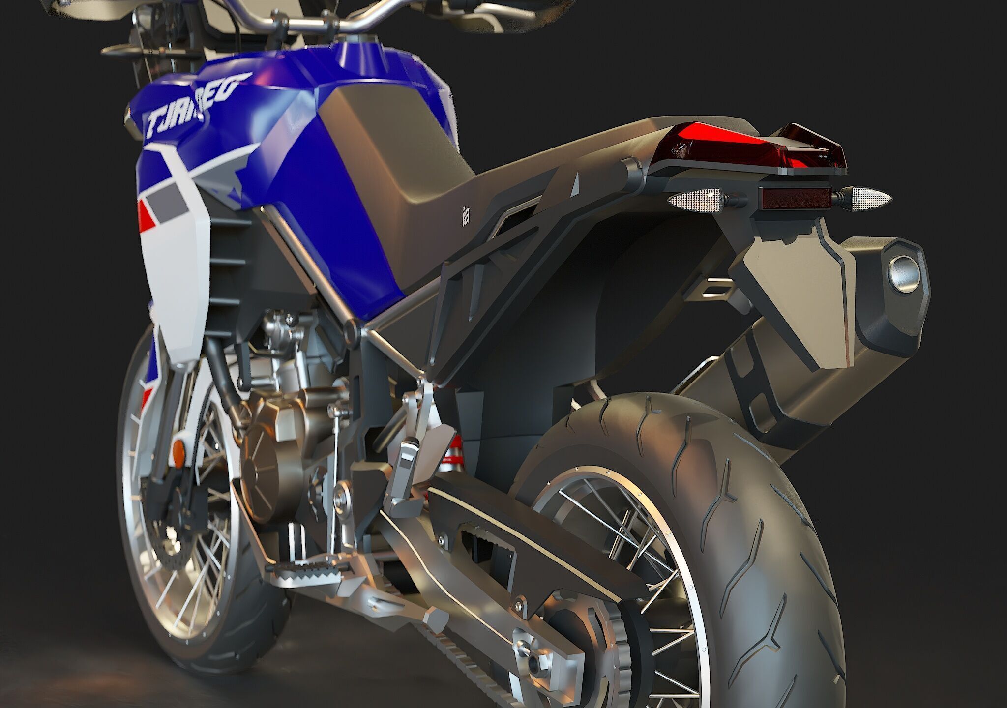 Base model  Aprilia Tuareg 660 2022 3D model_11