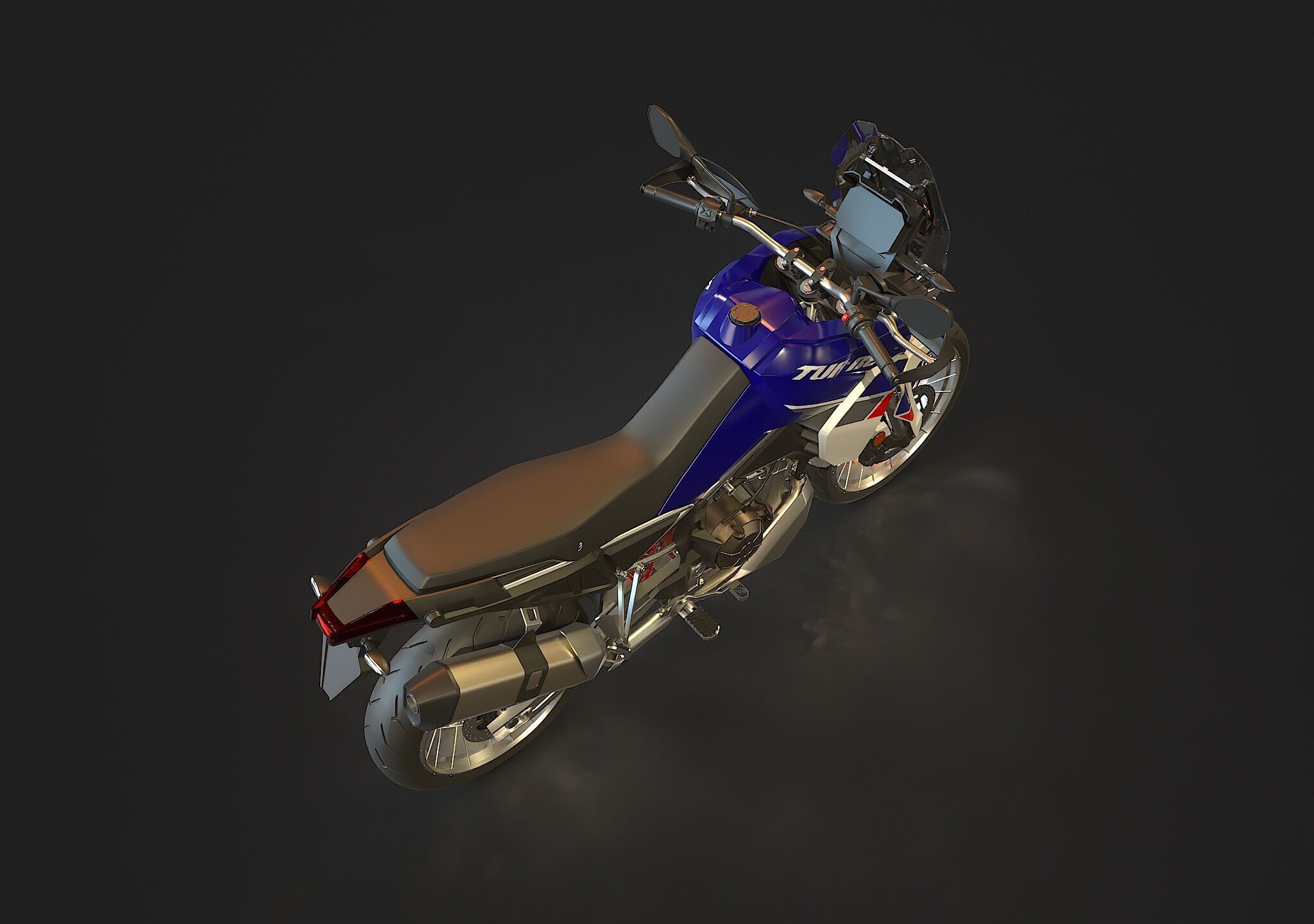 Base model  Aprilia Tuareg 660 2022 3D model_4