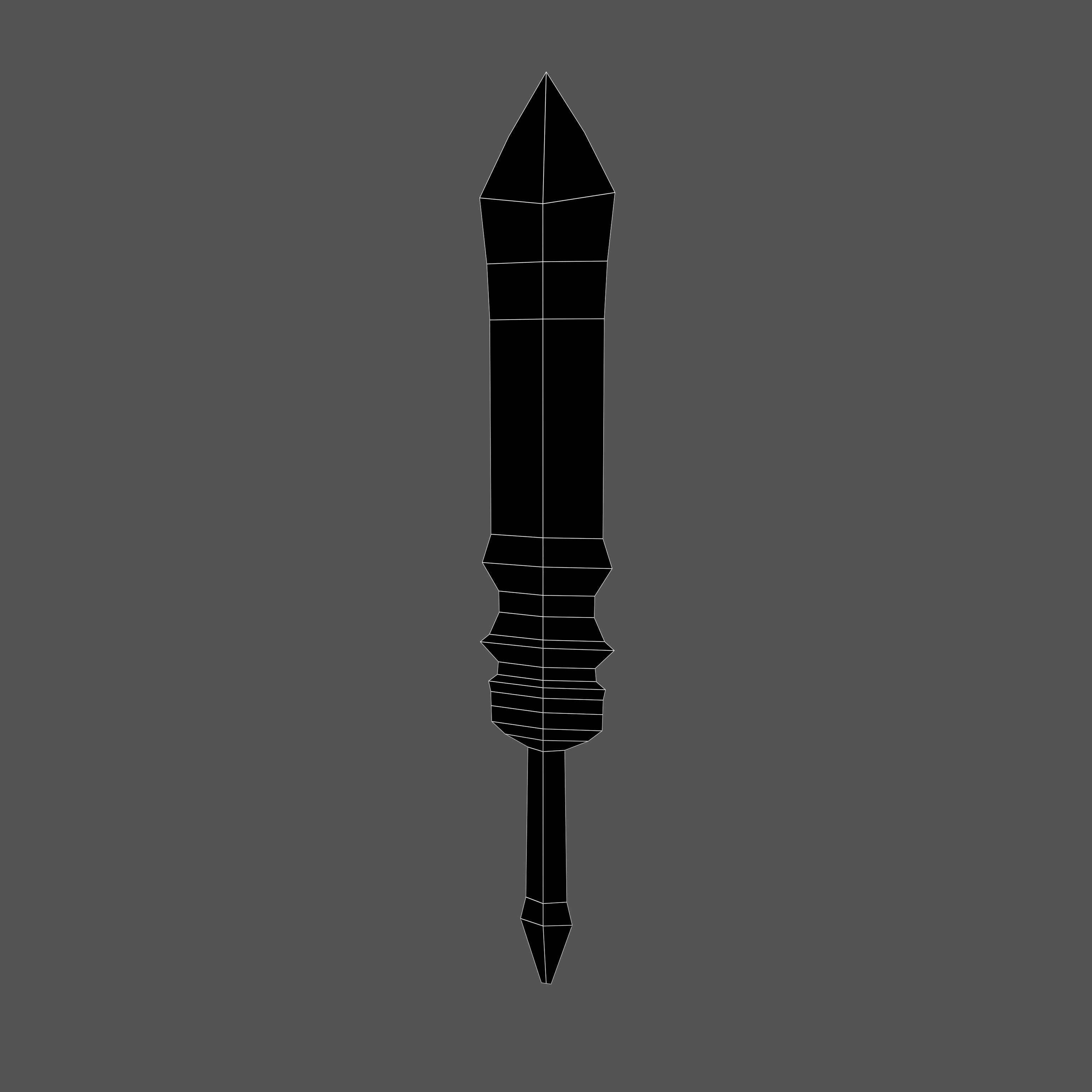Low Poly Iron Sword v1 001 Low-poly 3D model_5