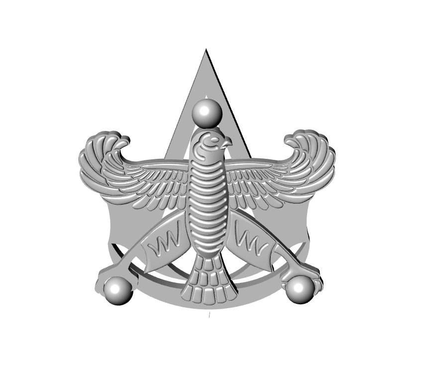 Cyrus the Great Achaemenid Persian Flag  Pendant 3D print model_2