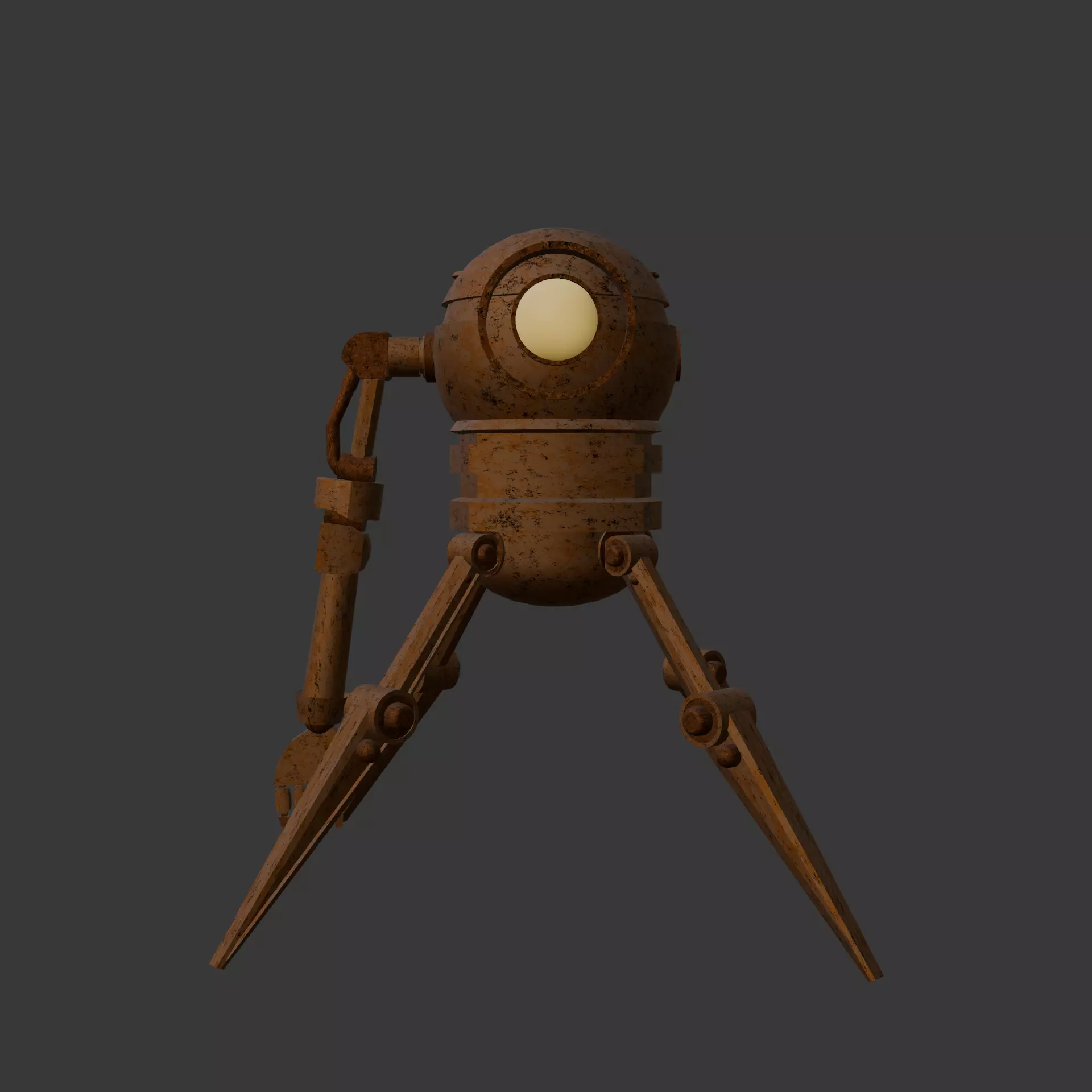 Exploration Robot 3D Model Low-poly 3D model