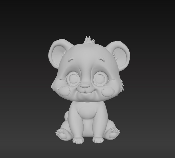 Adorable Panda Trio Cute 3D Printable Figurine Set 3D print model_9