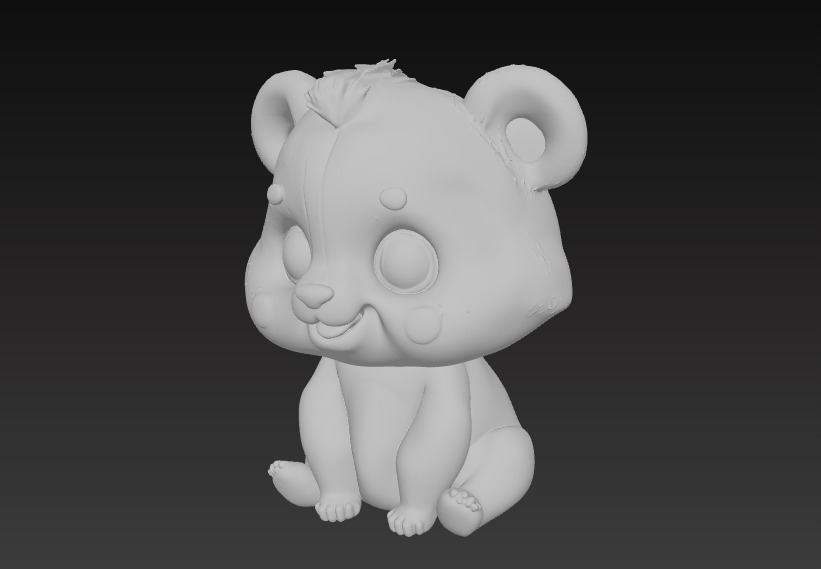 Adorable Panda Trio Cute 3D Printable Figurine Set 3D print model_14