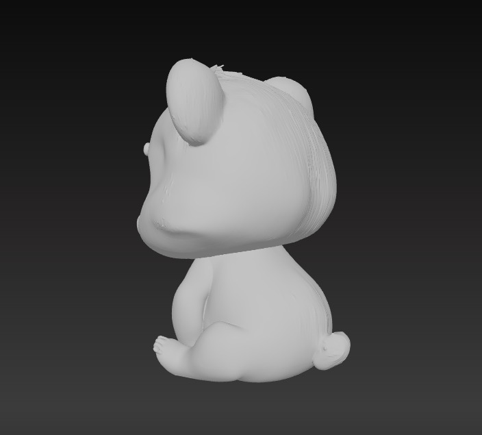 Adorable Panda Trio Cute 3D Printable Figurine Set 3D print model_13