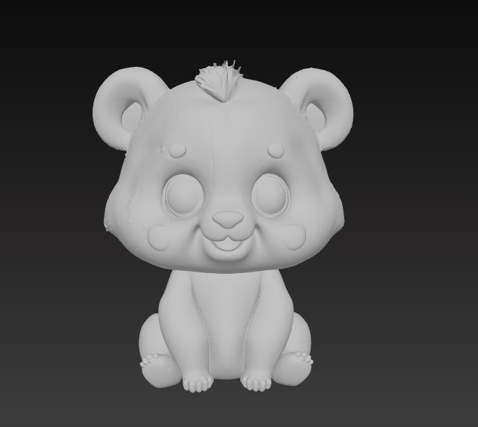 Adorable Panda Trio Cute 3D Printable Figurine Set 3D print model_15