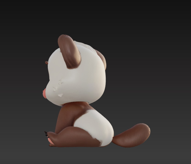 Adorable Panda Trio Cute 3D Printable Figurine Set 3D print model_7