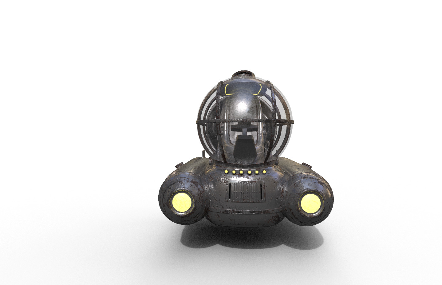Old Tourist Submersible Terror Low-poly 3D model_1