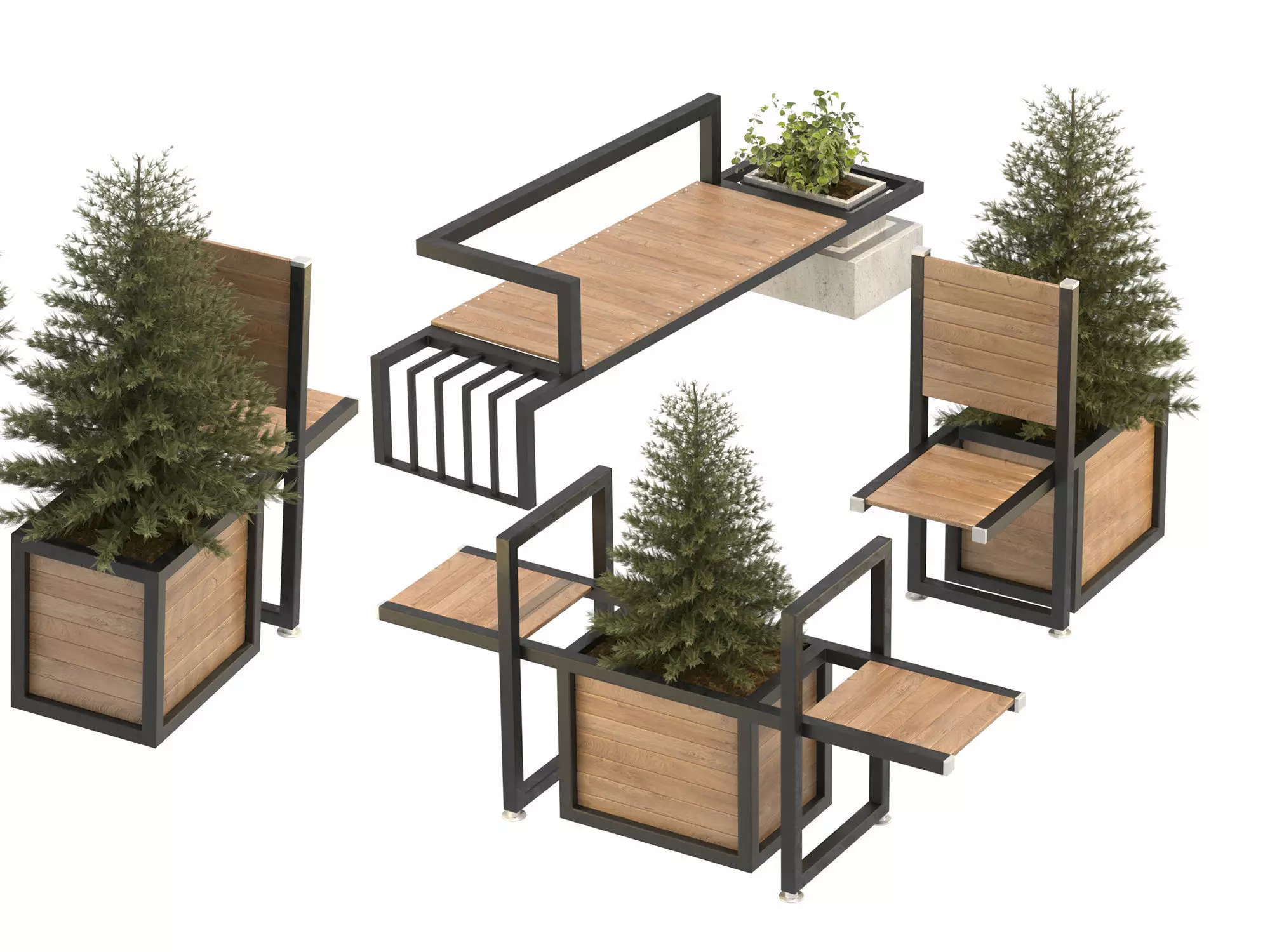 Urban Furniture 03 3D model_0