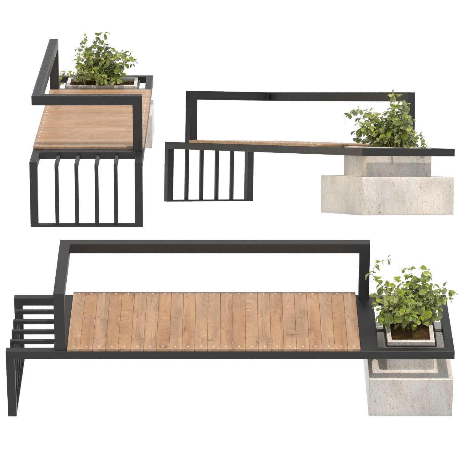 Urban Furniture 03 3D model_5