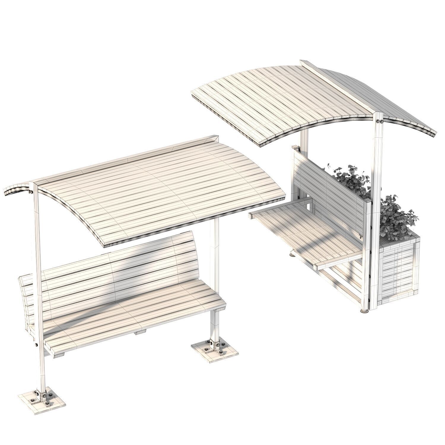 Urban Furniture 04 3D model_2