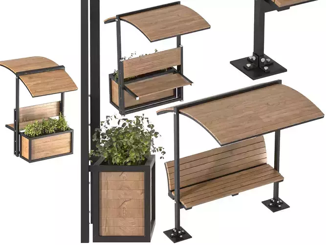 Urban Furniture 04 3D model