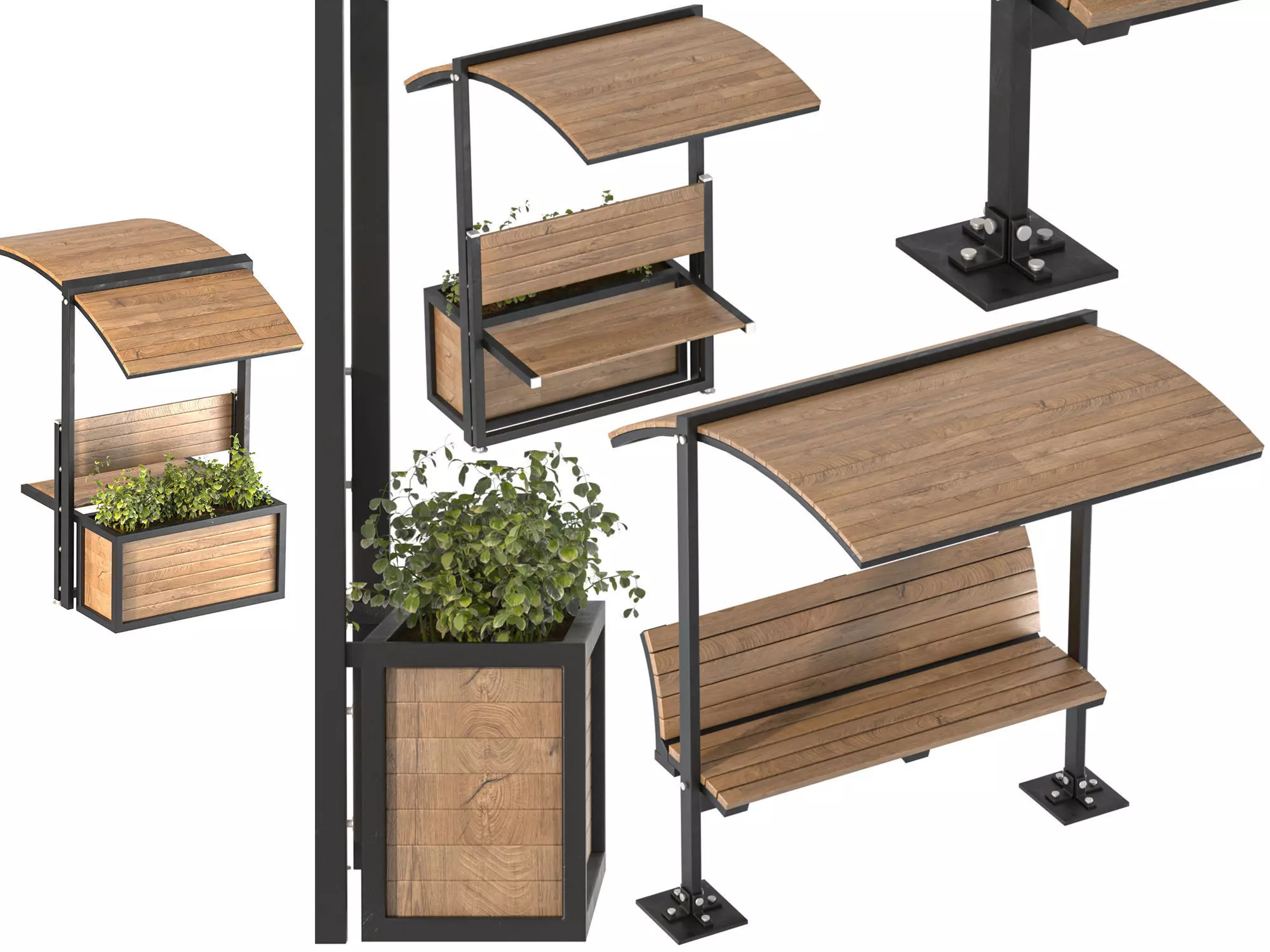 Urban Furniture 04 3D model_0