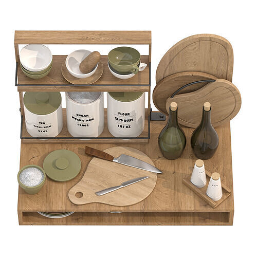 Kitchen Accessory 01 3D model 2