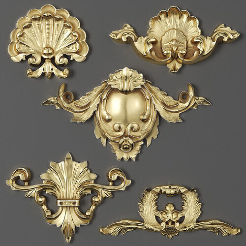 Trim Ornament 18 Low-poly 3D model