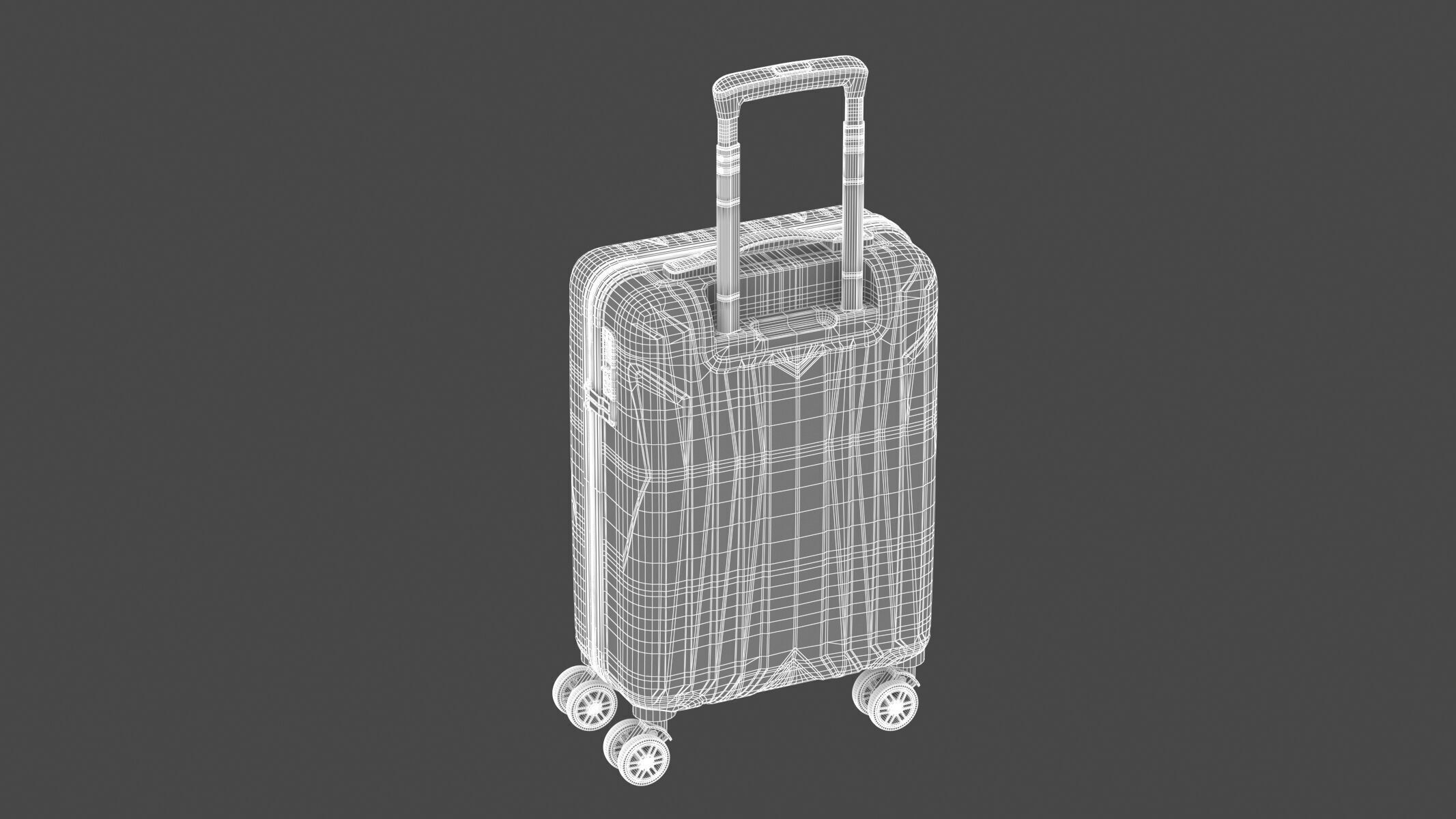 Rolling Travel Suitcase 2 3D model_13