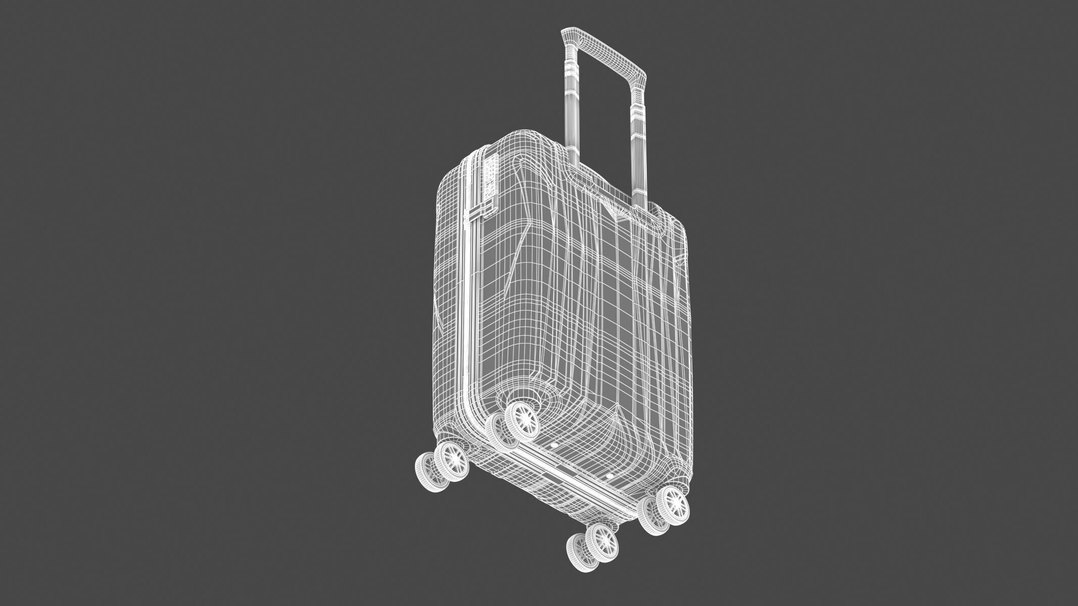 Rolling Travel Suitcase 2 3D model_14