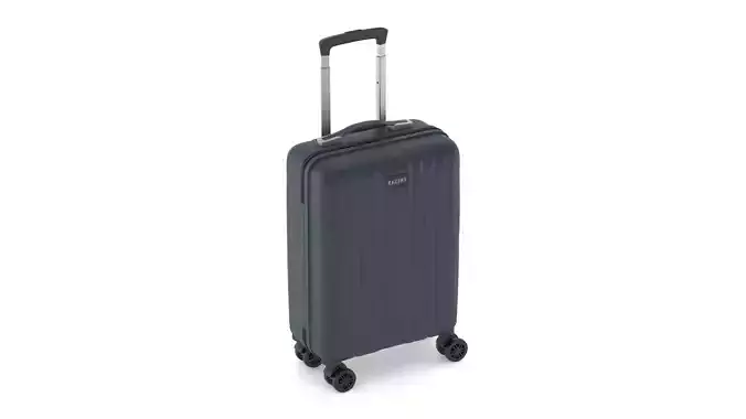 Rolling Travel Suitcase 2 3D model