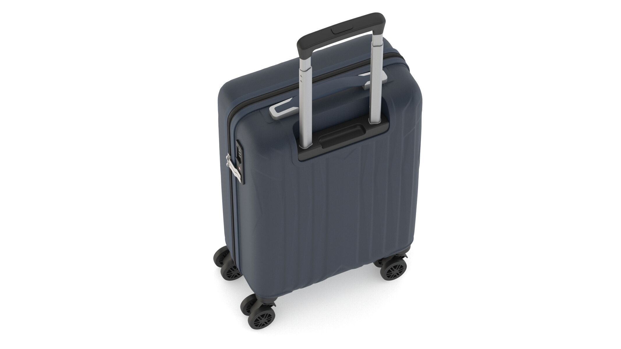 Rolling Travel Suitcase 2 3D model_6