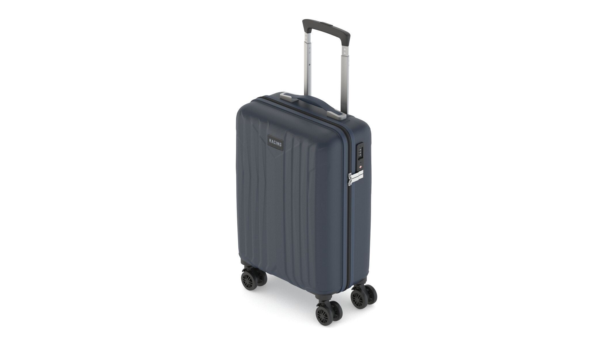 Rolling Travel Suitcase 2 3D model_3