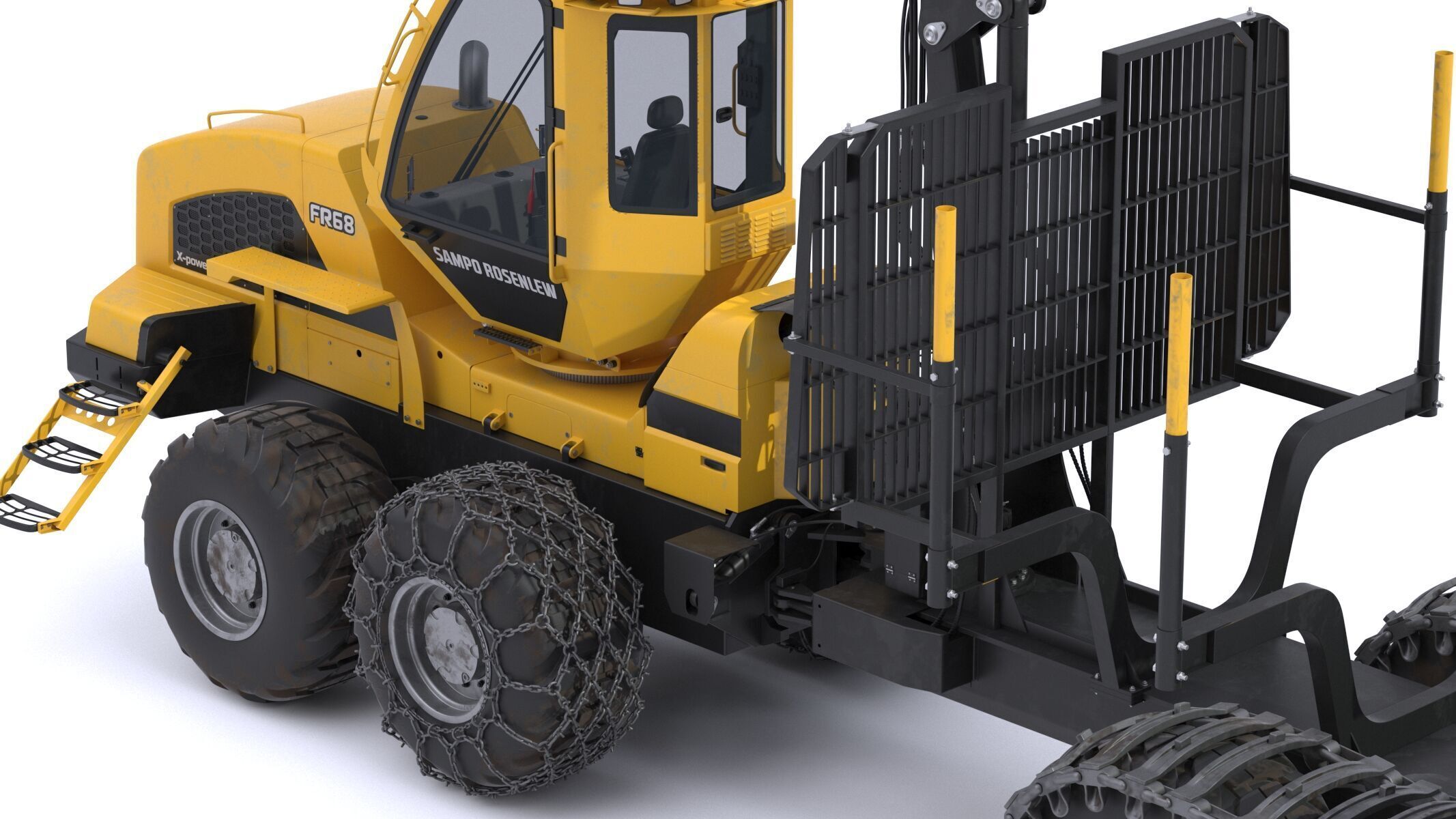 Sampo-Rosenlew FR68 Forwarder 3D model_18