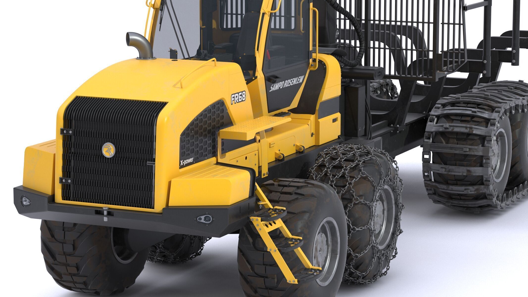 Sampo-Rosenlew FR68 Forwarder 3D model_24